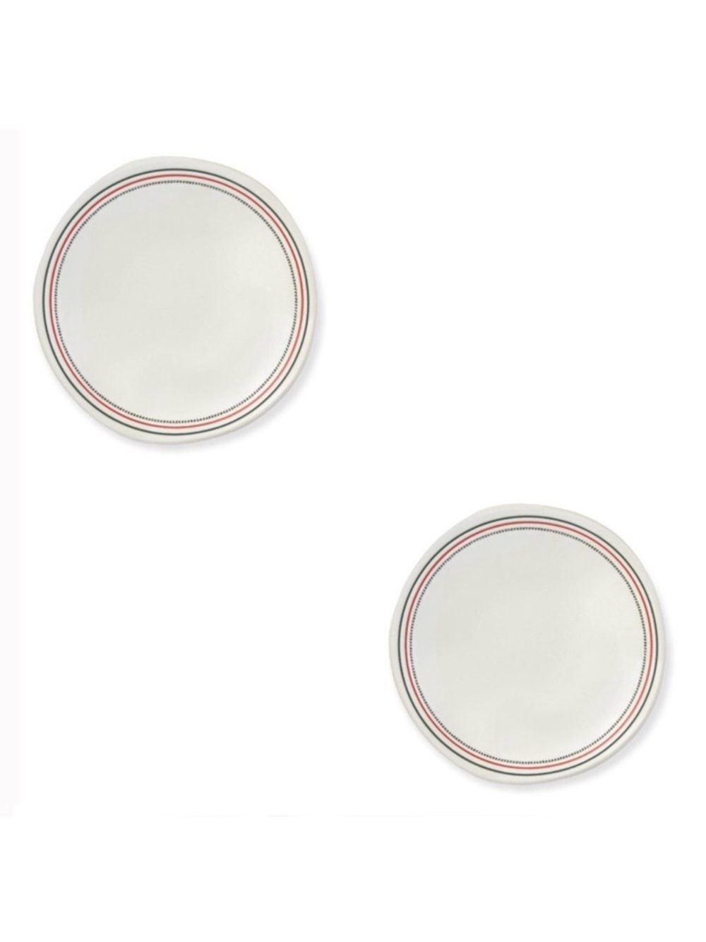 Hearth & Hand Striped Stoneware Appetizer Plates - Set of 2